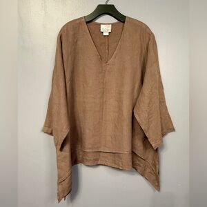 #9)  Elegant Brown Women's Tunic Top